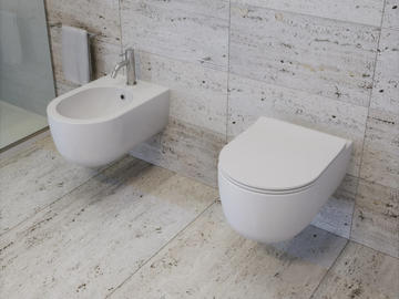 MILADY - Wall-hung Vitreous China bidet by Olympia Ceramica - view 3